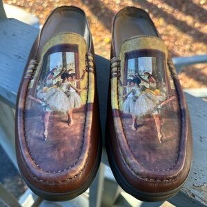 NIB ICON *RARE* Brown Leather Mules BALLET CLASS Degas Wearable Art 10 Certified
